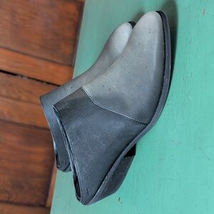 EILEEN FISHER Vacchetta Leather Slip On Mules 8